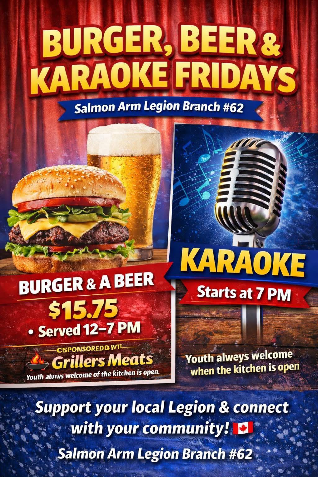 Burger and a Beer Friday poster
